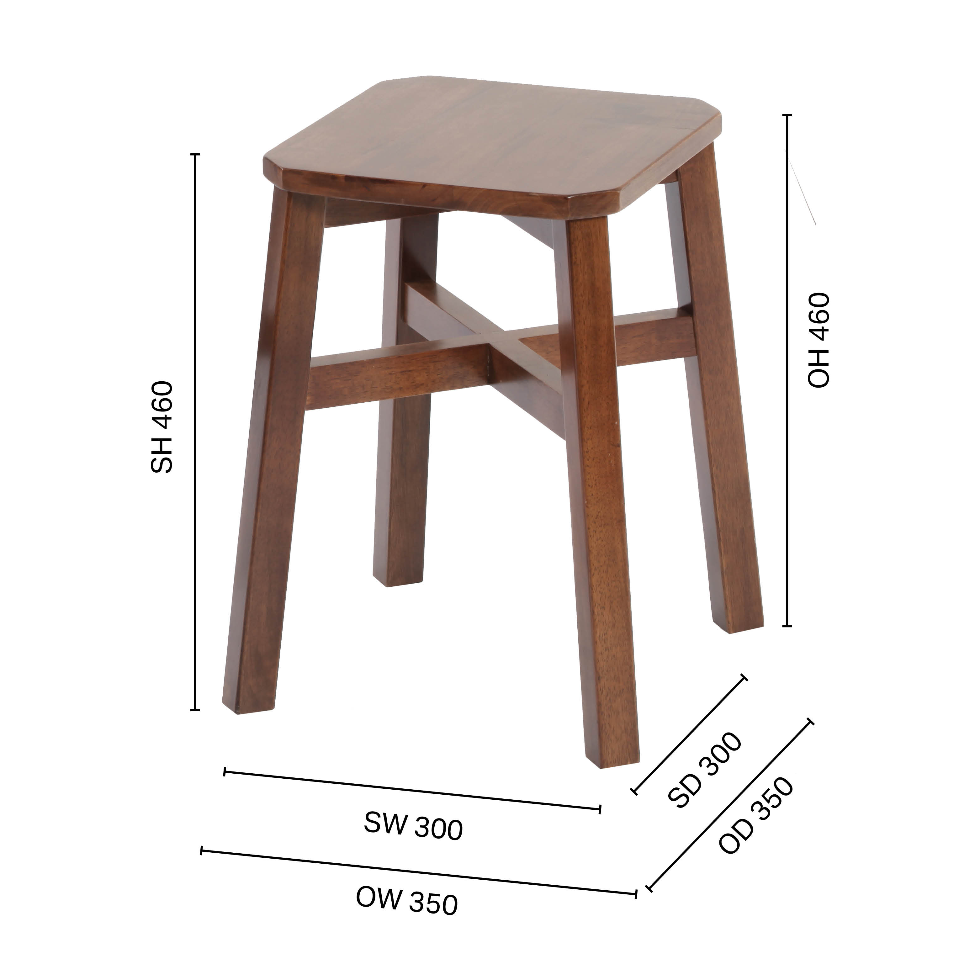 Tang Stool – Square